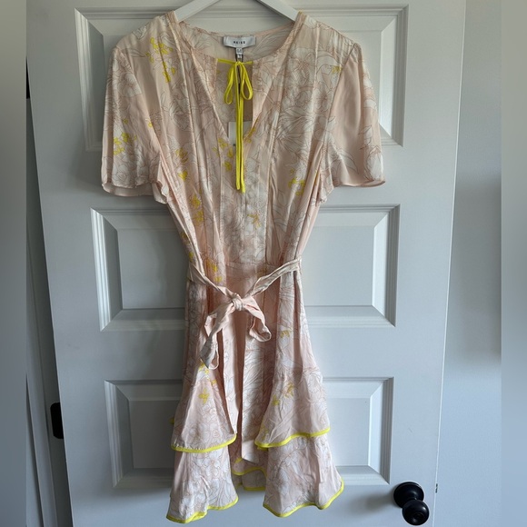 REISS Carlotta Belted Flippy Dress - Picture 5 of 12